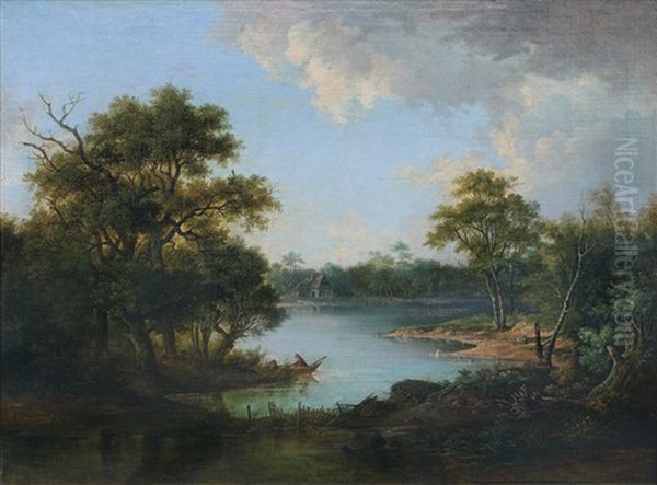 Landscape Oil Painting by Franciszek Ruskiewicz