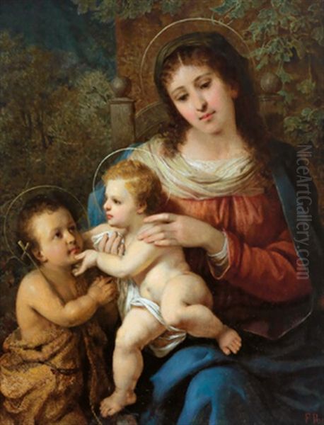 Maria Mit Christus Und Johannes Oil Painting by Franz Russ the Elder