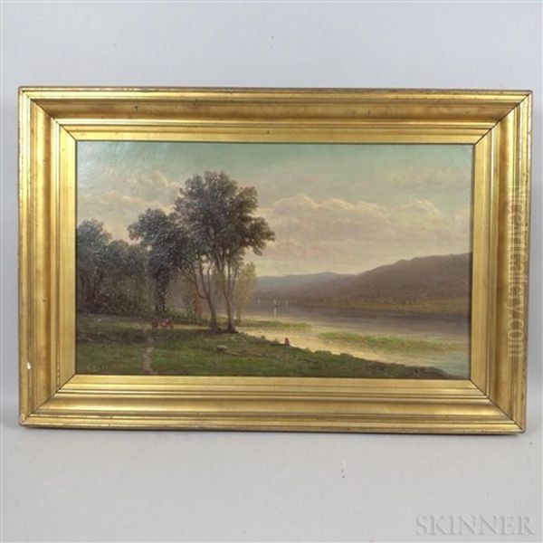 Lake Champlain, Summer Oil Painting by Charles Russ