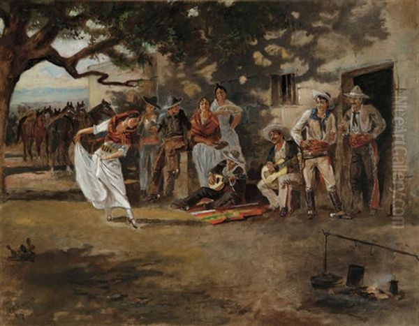 The Spanish Dance Oil Painting by Charles Marion Russell