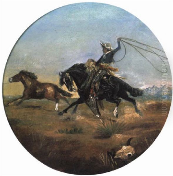 The Vaquero Oil Painting by Charles Marion Russell