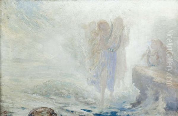 Spirit Of The Waves Oil Painting by George Russell