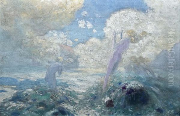 The Sirens Oil Painting by George Russell