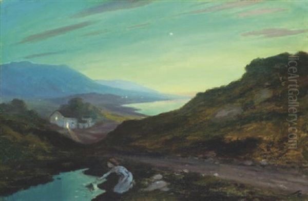 The Green Twilight Oil Painting by George Russell