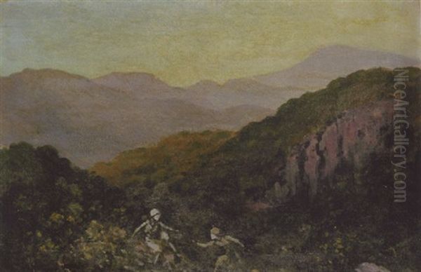 The Shadowy Valley Oil Painting by George Russell