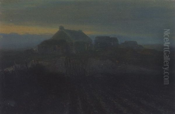 Dusk Oil Painting by George Russell