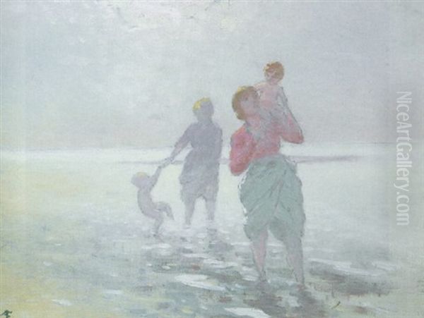 Walking Along The Seashore by George Russell