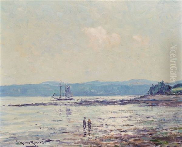 Coastal Scene Oil Painting by George Horne Russell