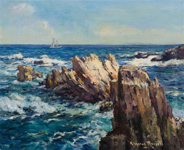 Incoming Tide, Nova Scotia Oil Painting by George Horne Russell