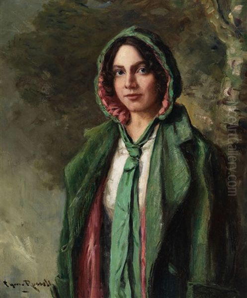 Portrait Of A Young Woman Oil Painting by George Horne Russell