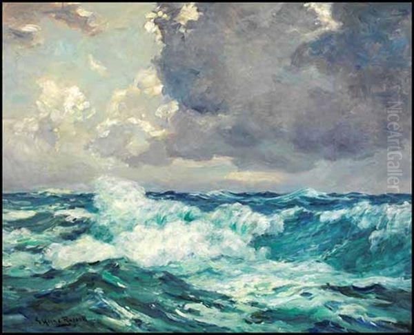 Heavy Seas, Grand Manan, Nb Oil Painting by George Horne Russell