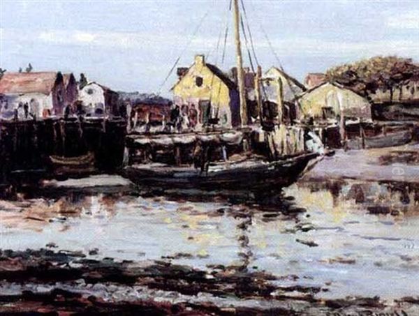 Peggy's Cove Oil Painting by George Horne Russell