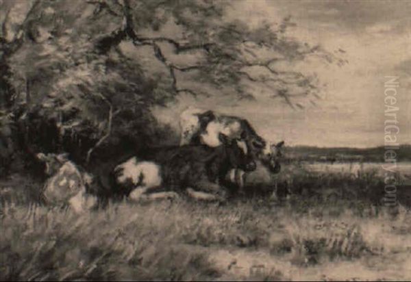 Grazing Cattle by George Horne Russell