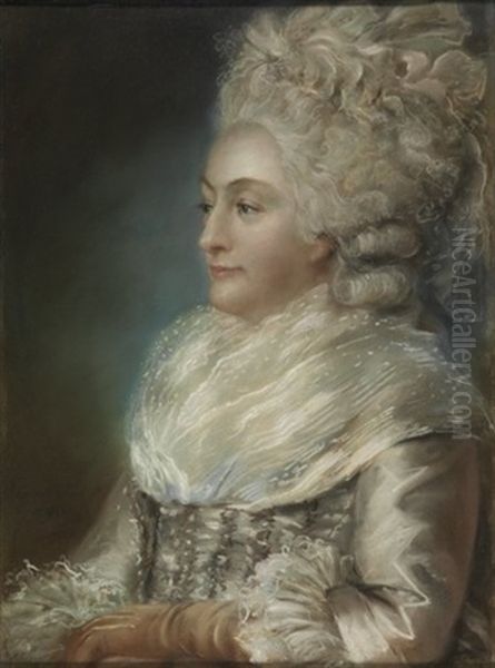 Portrait D'une Grande Dame Oil Painting by John Russell