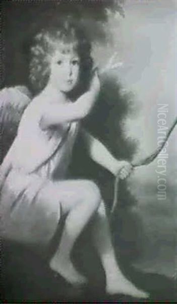 Portrait Of A Young Boy As Cupid Oil Painting by John Russell