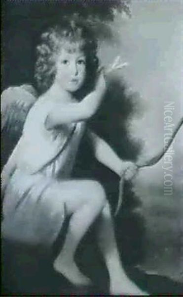 Portrait Of A Young Boy As Cupid Oil Painting by John Russell