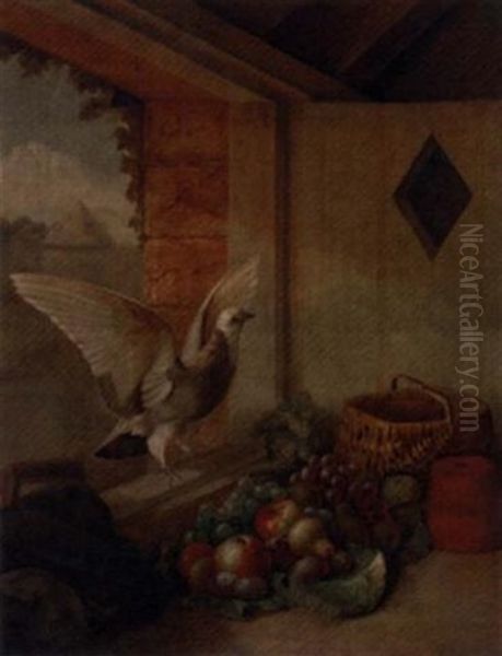 The Kitchen Window Oil Painting by John Bucknell Russell