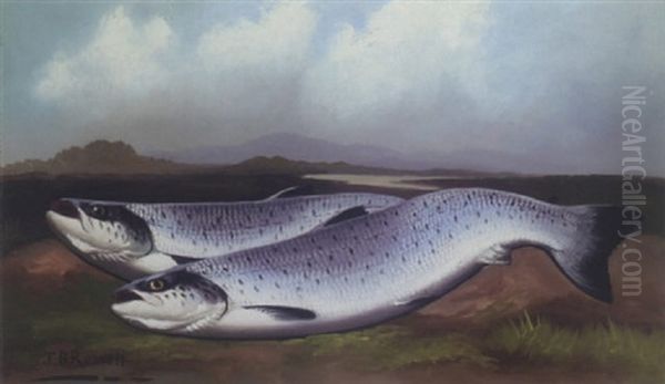 The Day's Catch Oil Painting by John Bucknell Russell