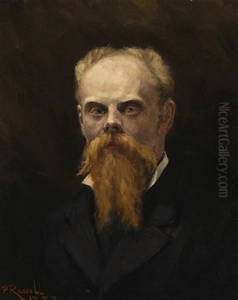 (portrait Of A Man) Oil Painting by John Peter Russell