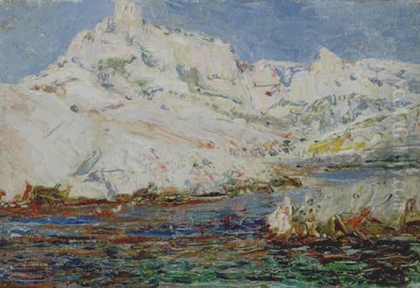 Coastal Landscape Oil Painting by John Peter Russell