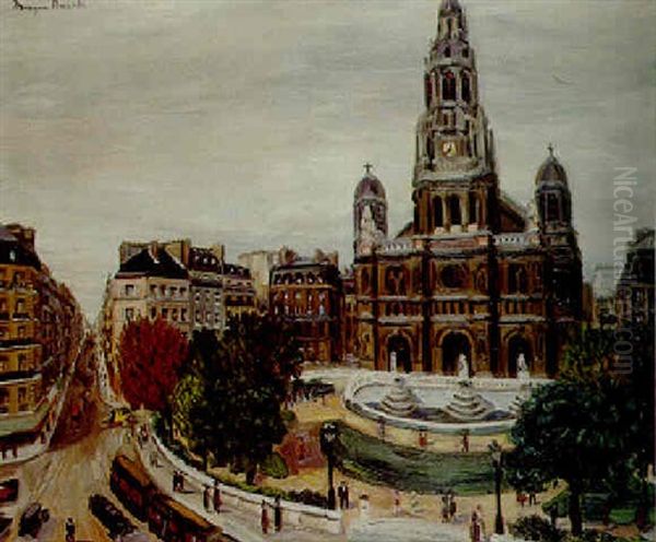 La Place De La Trinite by Morgan Russell