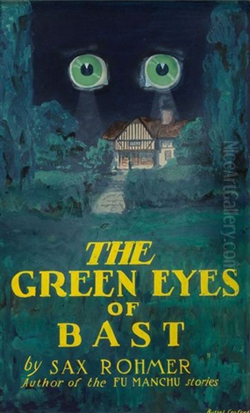 The Green Eyes Of Bast Oil Painting by Theodore Russell