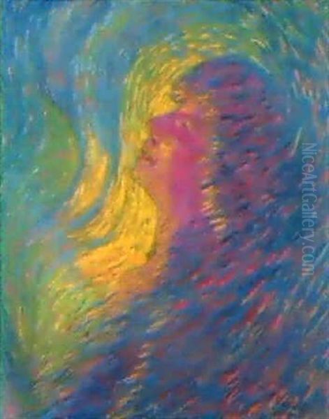 Profumo Oil Painting by Luigi Russolo