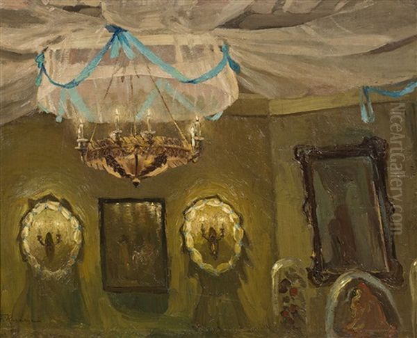 Bialy Mazur Oil Painting by Ferdynand Ruszczyc