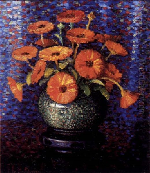 Floral Still Life Oil Painting by Frederick Gray Ruthrauff