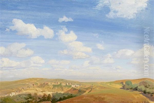 Harzlandschaft Am Regenstein Oil Painting by Johann Valentin Ruths