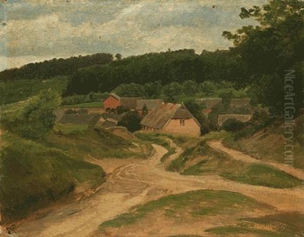 Blick Auf Tesperhude Oil Painting by Johann Valentin Ruths