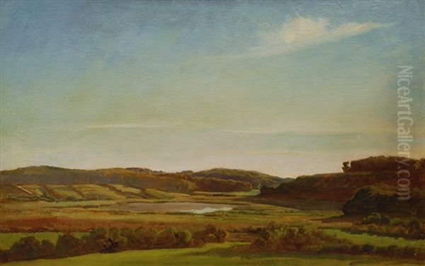 After Sundown Oil Painting by Johann Valentin Ruths