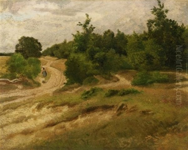 Weg Bei Tesperhude Oil Painting by Johann Valentin Ruths