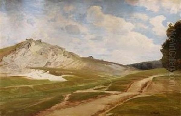 Sandiger Weg Oil Painting by Johann Valentin Ruths