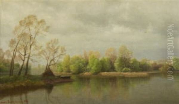 Mairegen Oil Painting by Johann Valentin Ruths