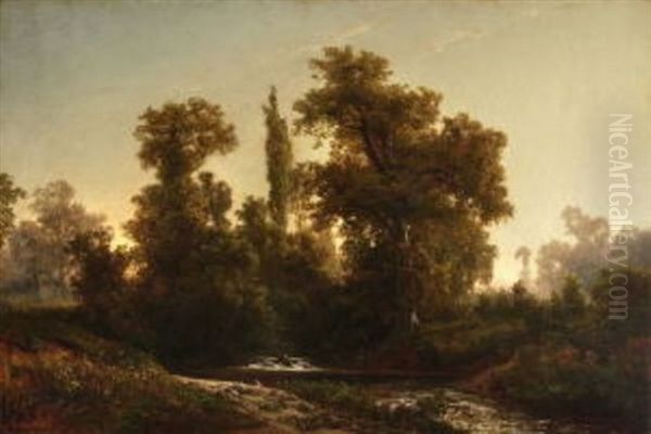 Waldlandschaft Oil Painting by Johann Valentin Ruths