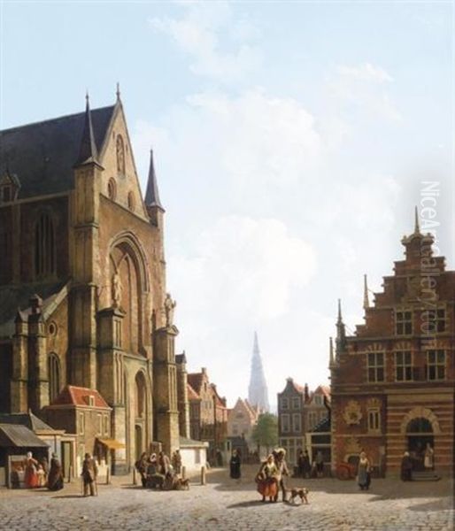 Grote Market, Haarlem by Johannes Rutten