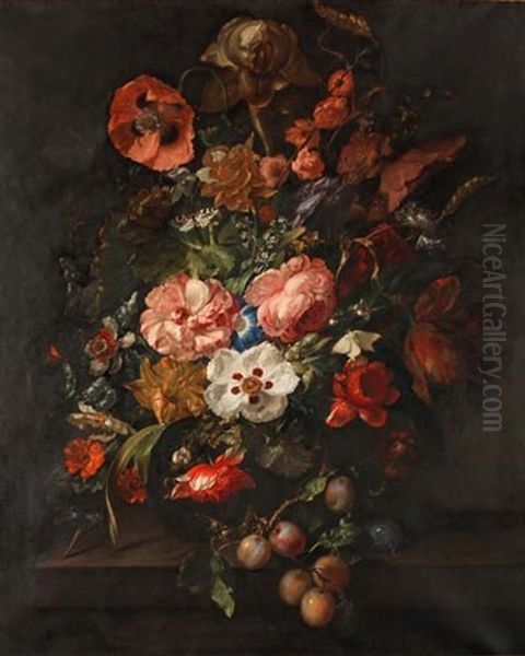 Prachtvolles Blumenstilleben Oil Painting by Rachel Ruysch