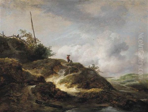 Hilly Dunescape Oil Painting by Jacob Salomonsz van Ruysdael