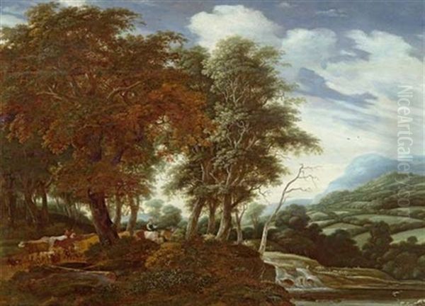 Waldlandschaft Oil Painting by Jacob Salomonsz van Ruysdael