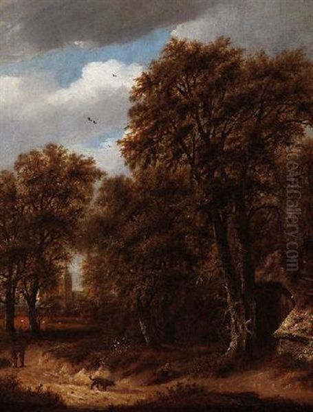 Sommerliche Waldlandschaft Oil Painting by Jacob Salomonsz van Ruysdael