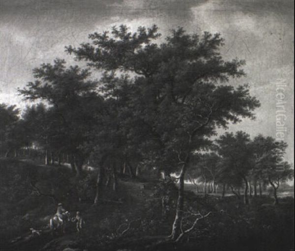 Figures In A Landscape by Jacob Salomonsz van Ruysdael