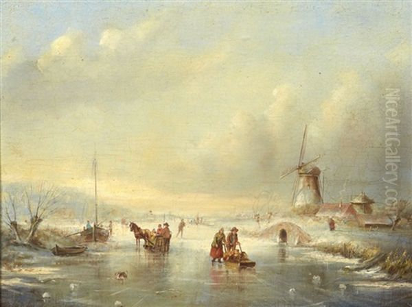 Paysage D'hiver by Jean (Jan) Michael Ruyten