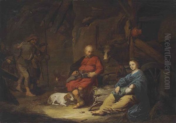 The Adoration Of The Shepherds Oil Painting by David Ryckaert III