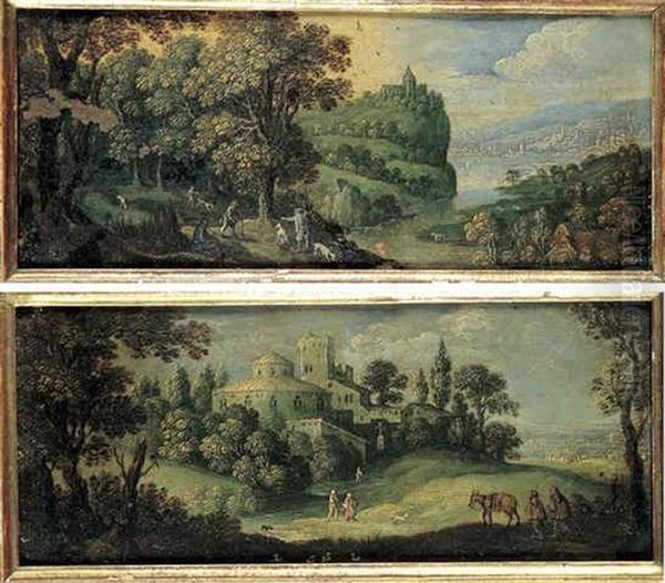 Paysage Panoramique De La Campagne Flamande Oil Painting by Marten Ryckaert