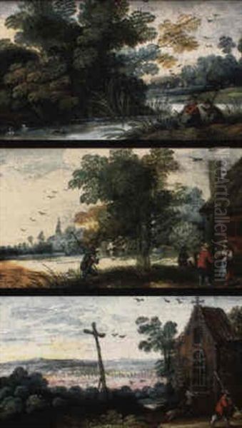 Paysages Animes Oil Painting by Marten Ryckaert