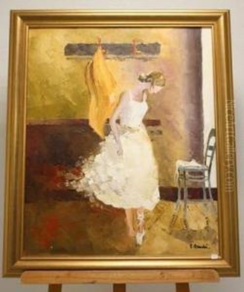 La Danse Oil Painting by E. Bouche