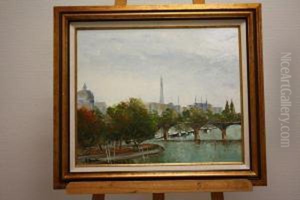 Paris Oil Painting by E. Bouche