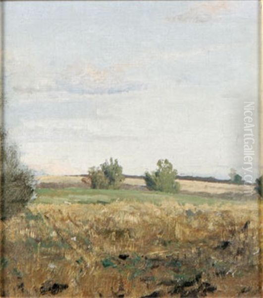 Landskap (sketch) Oil Painting by Gustaf Rydberg