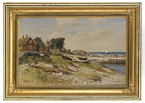 Sommardag, Arilds Lage Oil Painting by Gustaf Rydberg